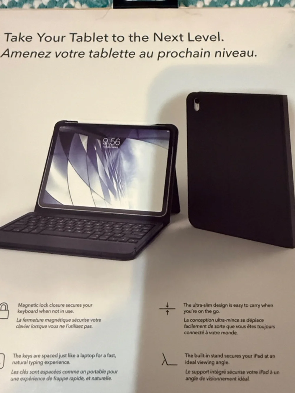 ZAGG Messenger Folio Bluetooth Keyboard Case for 11-inch iPad Pro - Black